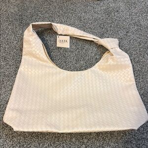 Ulta Beauty Cream Shoulder Bag